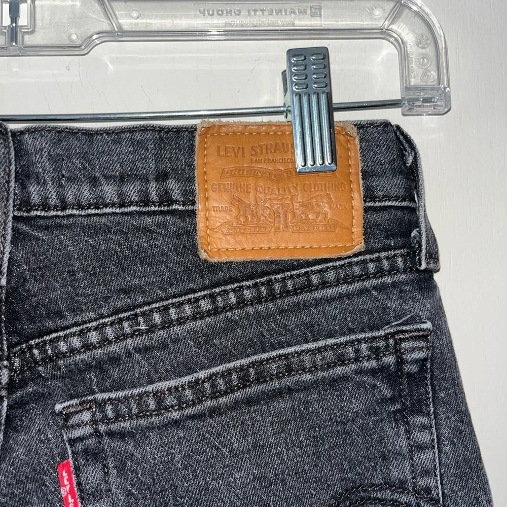 Levi's Black Straight-Leg wedgie Jeans 26W - Picture 5 of 6